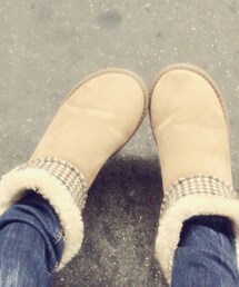 HARRIS TWEED | ムートンブーツ(ブーツ)