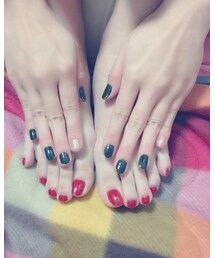 今日限定でクリスマスカラーのネイル💅 | ハンドケア/ハンドクリーム