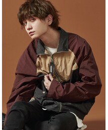 ADRER | ヴィンテージナイロンフリースジャケット(ブルゾン)