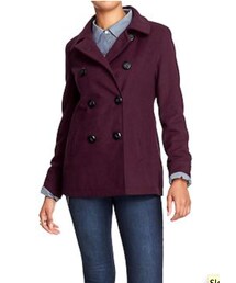 OLD NAVY | Old Navy Women's Wool-Blend Peacot(テーラードジャケット)