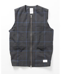 Name. | POLYESTER CHECK GILET(ベスト)