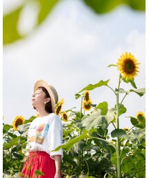 別コーデ♡ひまわり畑で🌻 | その他