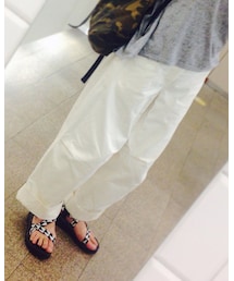 TUKI | TUKI ホワイトワイドパンツ(その他パンツ)