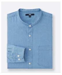 UNIQLO | デニムスタンドカラーシャツ(シャツ/ブラウス)