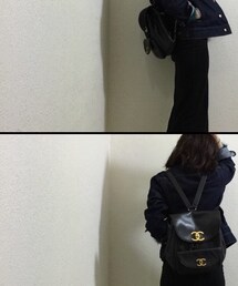 CHANEL | viniviniで購入したヴィンテージのリュックです♡
たまたま仲良しのスタイリストさんについて行っただけだったんですけど、ずっと欲しかったchanelのリュックに出会ってしまい。。買ってしまいました。w
大のお気に入りです！(バックパック/リュック)