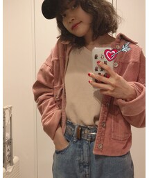UNIQLO | ワッフルVネックT（長袖）(Tシャツ/カットソー)