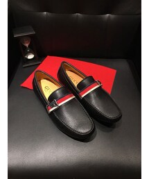 A | グッチ スニーカー GUCCI シューズ メンズ レザーブラック(レッグウォーマー)