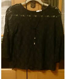 Honeys | レースカットソー黒S(Tシャツ/カットソー)