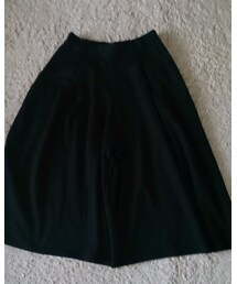 GU | 秋冬ガウチョパンツ黒S(その他パンツ)