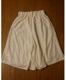 古着 | レーススカーチョ白古着(パンツ)