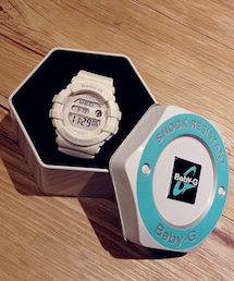 BABY-G | Baby-G 純白運動防水腕錶(アナログ腕時計)