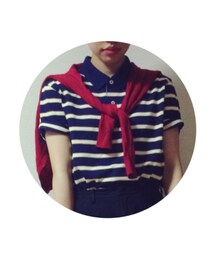 UNIQLO | ボーダー ポロシャツ(ポロシャツ)