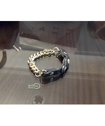 皮革mix金鍊手環(ブレスレット)