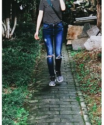 from my friend's design | デニムパンツ