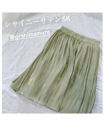 しまむら | シャイニーサテンスカート (スカート)