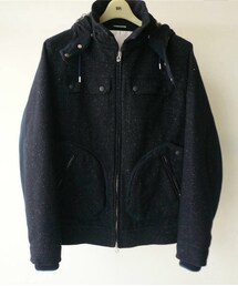 WHITE MOUNTAINEERING | White Mountaineering: GORE WINDSTOPPER 2RAYER SILK NEP TWEED JACKET(ブルゾン)
