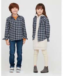 UNIQLO | KIDS フランネルチェックシャツ（長袖）  432032(シャツ/ブラウス)