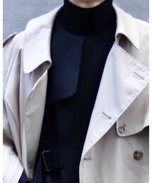 HYKE | ノーカラーコート