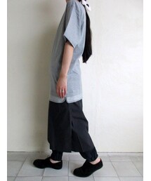 banal chic bizarre | banal chic bizarre スクエアレイヤードTシャツ・グレー (Tシャツ/カットソー)