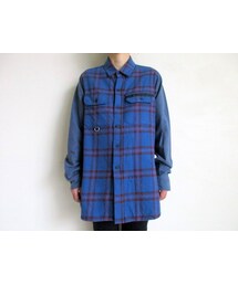 PEEL&LIFT | PEEL&LIFT tartan flannel work shirt エリオットタータンネルシャツ・blue(シャツ/ブラウス)