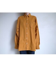 Kubuni NO1. コットンツイルオーバーシャツ・MUSTARD(シャツ/ブラウス)