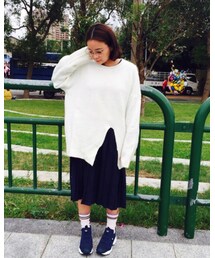 over girl | スカート