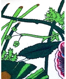 GUCCI | vintage flora の紺パイピングです。コロンとしたタイプ。(クラッチバッグ)