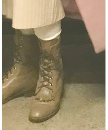 justin | 日本では珍しいvintage ジャスティン ローパー ブーツ。これはベージュです。(ブーツ)