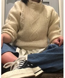 VINTAGE | 別のタイプのもう少しザックリしたアランニットはhoney lemon vintage pieにて販売中です。(ニット/セーター)