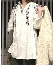 VINTAGE | honey lemon pie vintageで販売中のウクライナのvintage ワンピース。珍しいショート丈(チュニック)