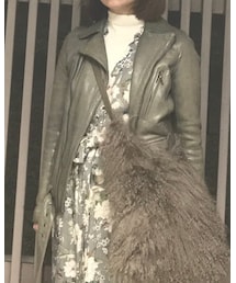 WJKW | ライナーとファーの襟が取り外しできるから、秋〜真冬〜春先まで使える(ライダースジャケット)