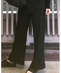 no brand | キャミソールとのサテンセットアップ(セットアップ)