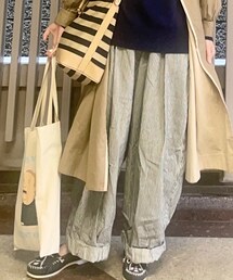 HARVESTY | ヒッコリー柄のサーカスパンツ(パンツ)