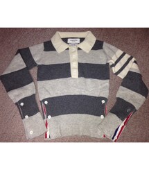 THOM BROWNE | トムブラウン カシミアニットポロシャツ(ニット/セーター)