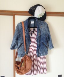 ライダースデニムジャケット(ライダースジャケット)