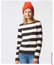 UNIQLO | ボーダーボートネックT(Tシャツ/カットソー)
