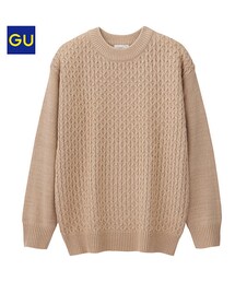 GU | ハニカムケーブルセーター(ニット/セーター)