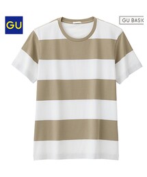 GU | ワイドボーダーT(Tシャツ/カットソー)