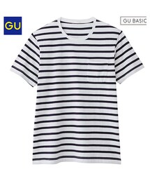 GU | メンズボーダーT(Tシャツ/カットソー)