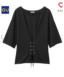 GU | コルセットT(Tシャツ/カットソー)