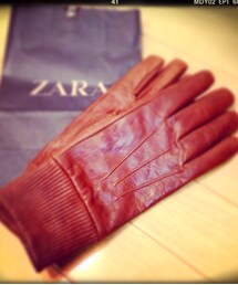 ZARA | ZARAのレザー手袋(手袋)
