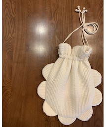 白い雲みたいな巾着 | バッグ