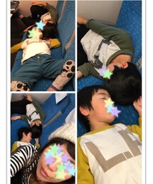 即寝でオカン座る場所5センチしかあらへん😅💦 | その他