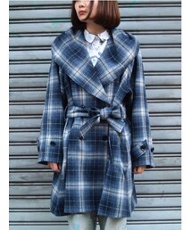 check coat(ダウンジャケット/コート)