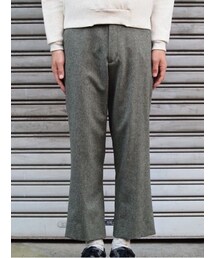 wool wide slacks(その他パンツ)