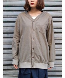 はんぶんこカーデシャツ(カーディガン/ボレロ)