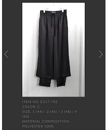 ETHOSENS | その他パンツ