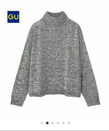GU | ボクシーハイネックセーター(長袖)(ニット/セーター)