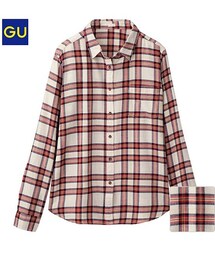 GU | チェックシャツ レギュラーB(シャツ/ブラウス)