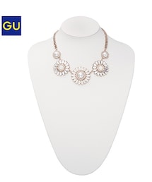 GU | フラワービジューネックレスA(ネックレス)